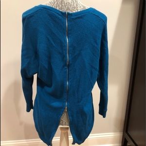 Express Women’s Sweater zipper back detail.